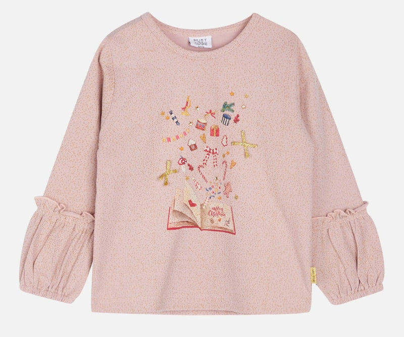 Hust & Claire Langarmshirt Agda Adobe Rose