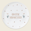 Porzellanteller Grosse Schwester, sugar