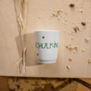 Porzellanbecher "Schulkind", grün