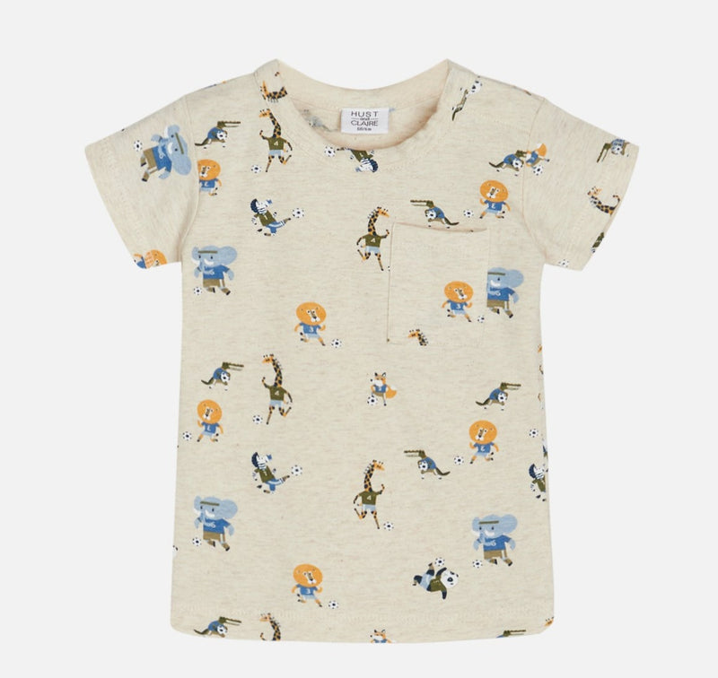 Hust and Claire T-Shirt Anker Wheat Melange