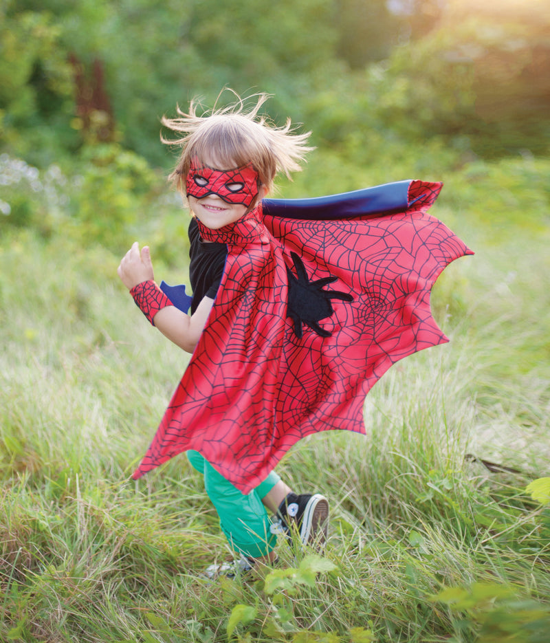 Spiderman Cape mit Maske und Armstulpen