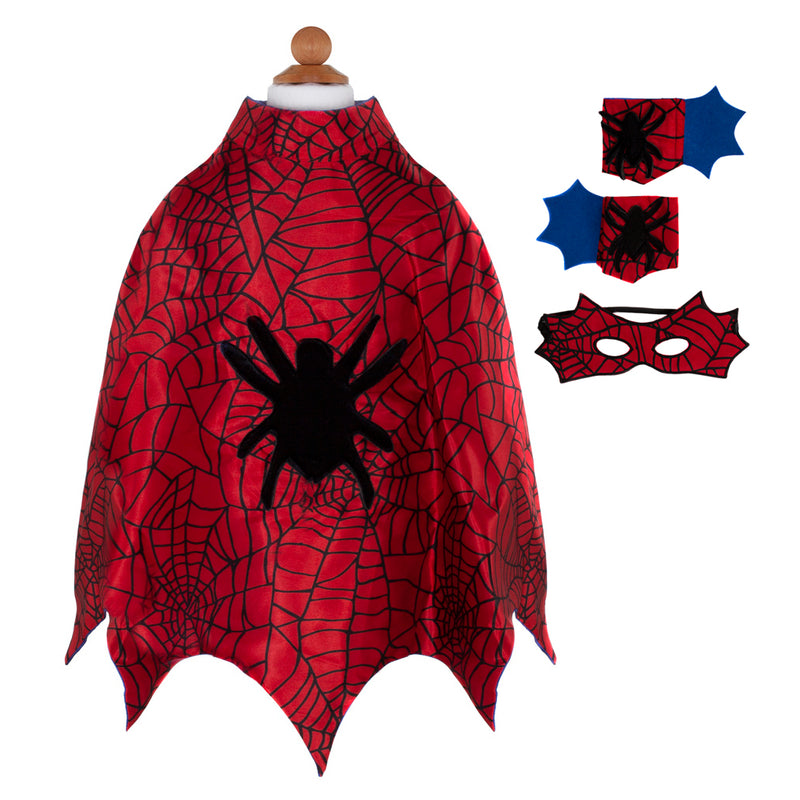 Spiderman Cape mit Maske und Armstulpen