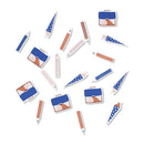 Tisch-Konfetti zur Einschulung mit Stifte und  Schulranzen