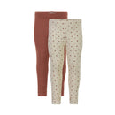 Minymo Leggings 2er- Set AOP Sheer Bliss