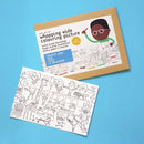 Super breites Ausmalbild Stau