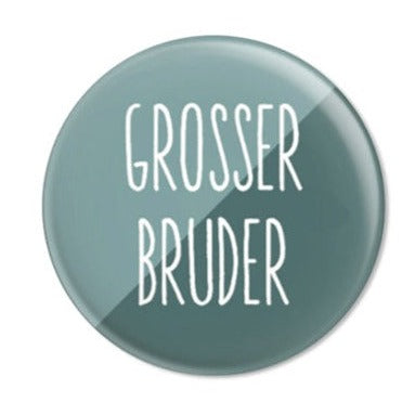 Button „Grosser Bruder“, petrol
