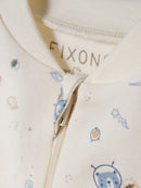 Fixoni Strampler mit Fuß Ashley Blue