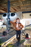 Amalia Pilotenjacke, Mütze, Schal 5-6 Jahre