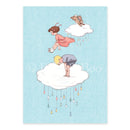 Postkarte „Cloud jumping“