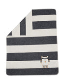 Decke Juwel mit Stick 70/90 cm Waschbär