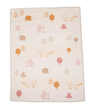 Decke Lena 100% Baumwolldecke "Waldtiere" (GOTS) 75/100 cm