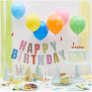 YEY! Let's Party Serviette Konfetti blau 33x33cm 20 Stück