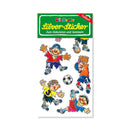 Silver Sticker Fussball