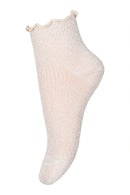Glitzersocken Lis - Ecru