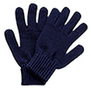 Fingerhandschuhe Strick marine