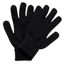 Fingerhandschuhe Strick schwarz