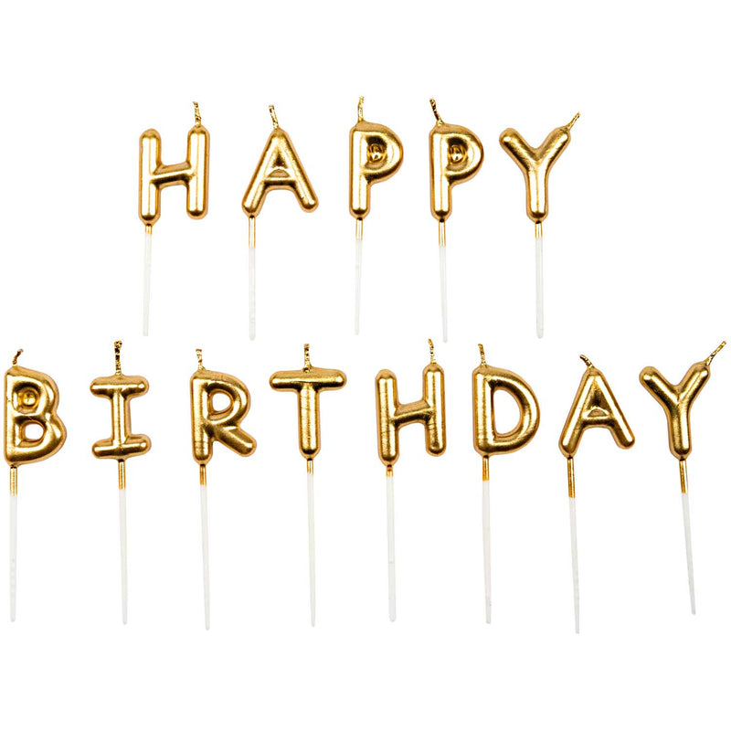 Kerzen „Happy Birthday“
