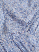 Creamie Kleid Blumen Dobby Xenon Blue