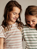 Creamie T-Shirt gestreift Smoke Rose