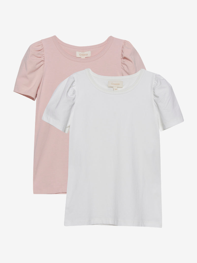 Creamie 2-er Set T-Shirts Adobe Rose/Cloud