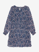 Creamie Kleid große Blumen Indigo blue