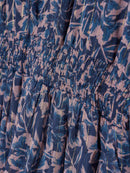 Creamie Kleid große Blumen Indigo blue