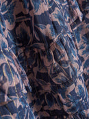 Creamie Rock mit großen Blumen Indigo blue