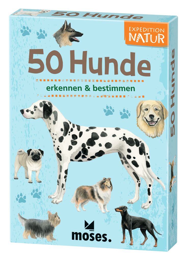 50 Karten in der Natur Hunde