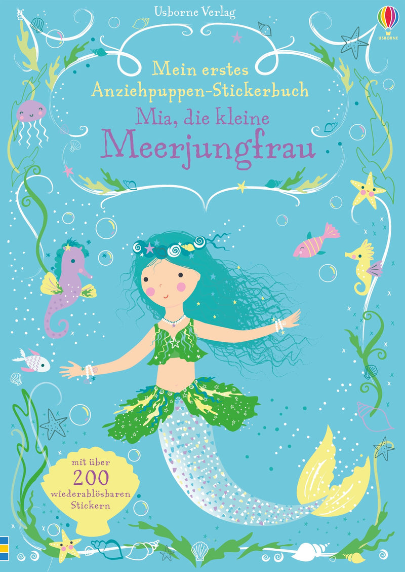 Mein erstes Anziehpuppen-Stickerbuch: Mia, die kleine Meerjungfrau