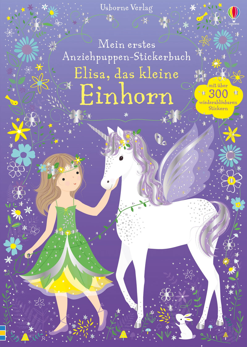 Mein erstes Anziehpuppen-Stickerbuch: Elisa, das kleine Einhorn