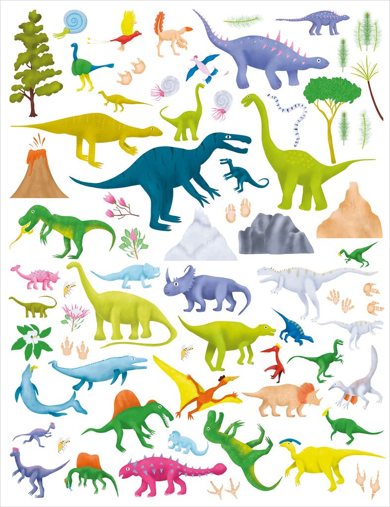 Mein magisches Rubbelsticker-Buch Dinosaurier