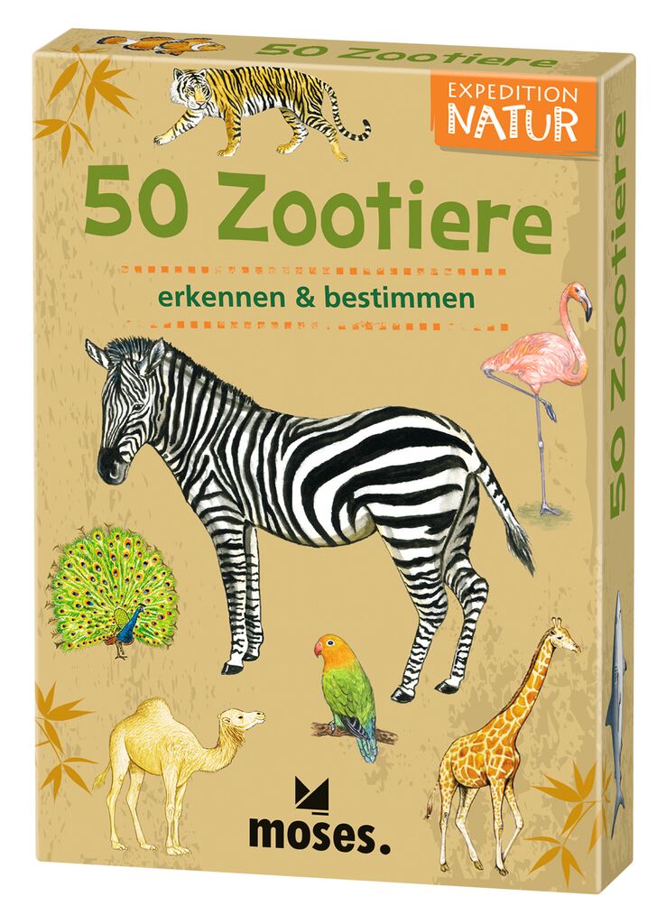 50 Karten über Zootiere