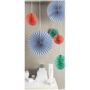 Papier Fächer Bunt 3 Stück