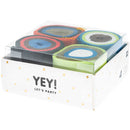 4 Kreppbänder Pirat Maße je 3,5 cm breit, 10 Meter lang