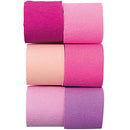 6 Kreppbänder Pink je 3,5 cm breit *10 Meter lang Kreppband Rico