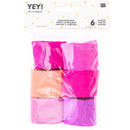 6 Kreppbänder Pink je 3,5 cm breit *10 Meter lang Kreppband Rico