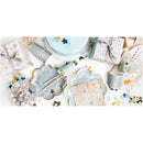 YEY! Let's Party Pappbecher Blüten grau 200ml 12 Stück