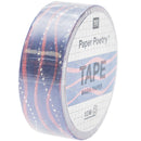 10 m Tape Meerjungfrauen-Wellen blau-rosa