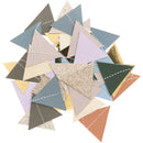 YEY! Let's Party Genähte Girlande Dreiecke grün Mix 2m