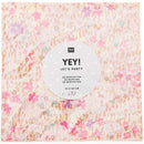 YEY! Let's Party Servietten Crafted Nature Blumenwiese rosa 33x33cm 20 Stück