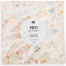 YEY! Let's Party Servietten Crafted Nature Blumenwiese gelb 33x33cm 20 Stück Servietten Rico