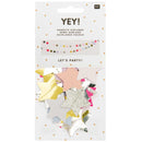 YEY! Let's Party genähte Girlande Sterne pastell 2m