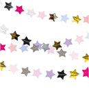 YEY! Let's Party genähte Girlande Sterne pastell 2m