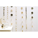YEY! Let's Party Genähte Girlande Kreise 8cm Glitter-gold 1,7m