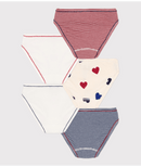 Petit Bateau 5 Slips Herzen