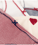 Petit Bateau 5 Slips Herzen