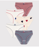 Petit Bateau 5 Slips Herzen