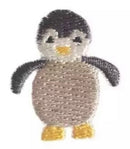 Aufnäher Flicken Pinguin