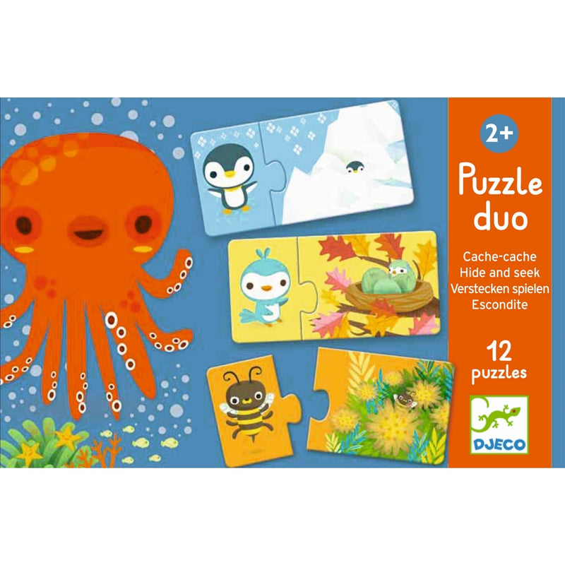 Lernspiel-Puzzle duo/trio: Verstecken & Finden