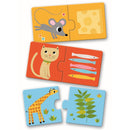 Lernspiel - Puzzle duo/trio: Was esse ich ? Puzzle Djeco